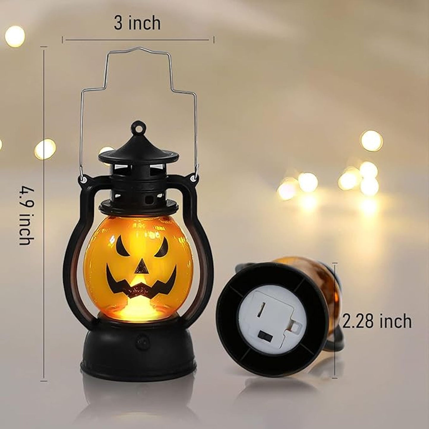 Halloween Themed LED Lanterns Lamps - Assorted